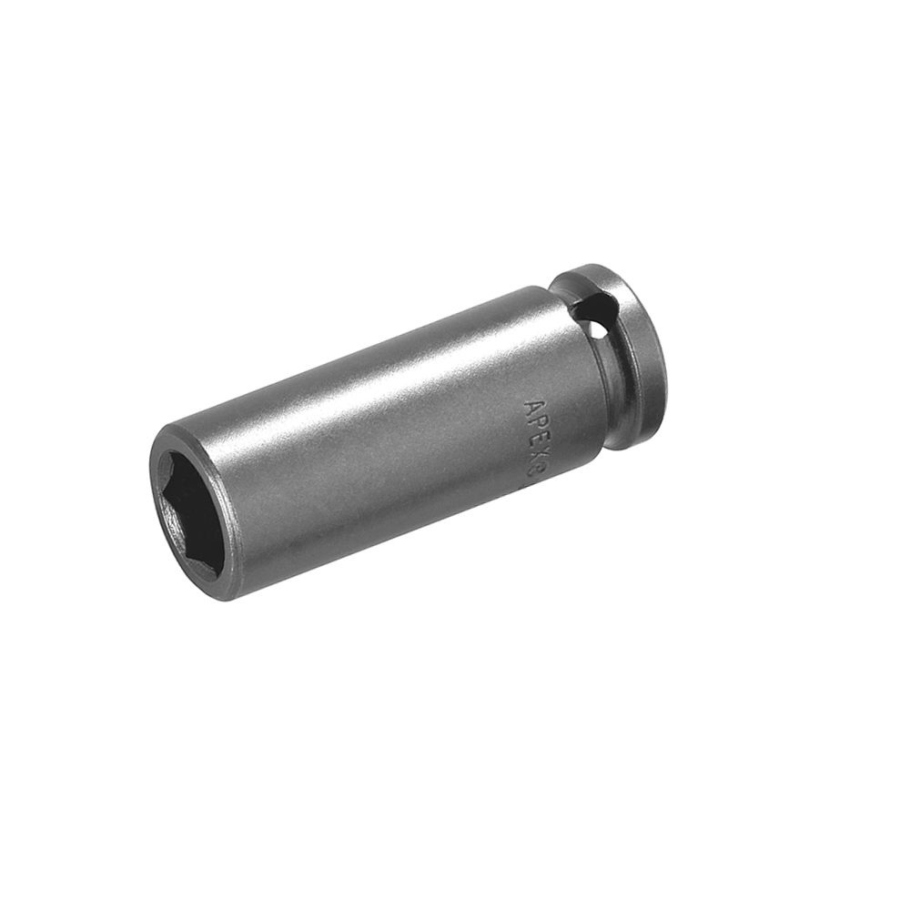 M-3514 Apex 7/16'' Magnetic Thin Wall Long Socket, 3/8'' Square Drive ...