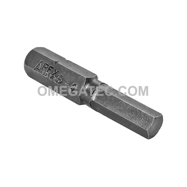 185-4X Apex Socket Head (Hex-Allen) Bit, 1/4'' Hex Insert