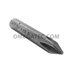 440-115X Apex Phillips Head, 1/4'' Drive, #1 Insert Bits