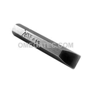 445-4-15X Apex Slotted Bit, 1/4'' Hex Insert