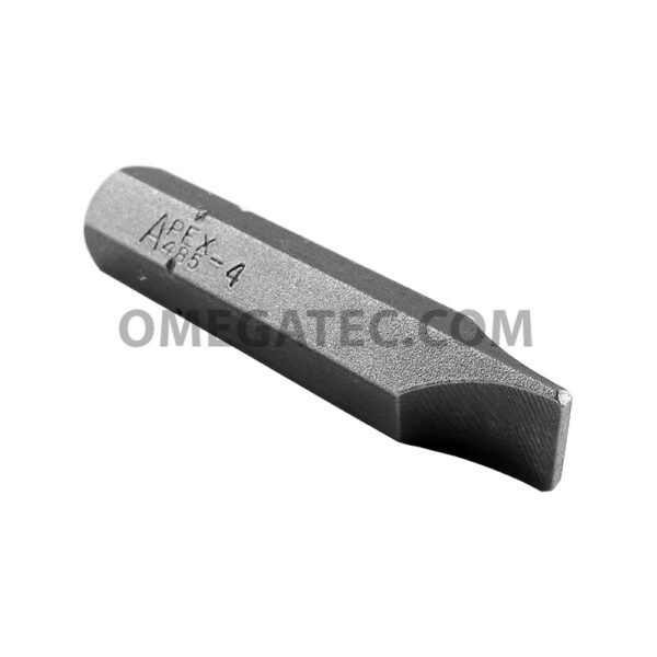 485-4X Apex Slotted Bit, 5/16'' Hex Power Drive
