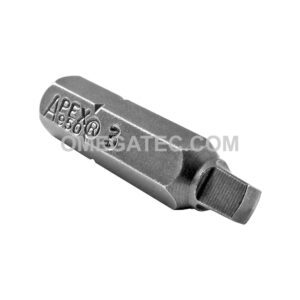 950-3X Apex #3 Square Recess BIt, 1/4'' Hex Insert