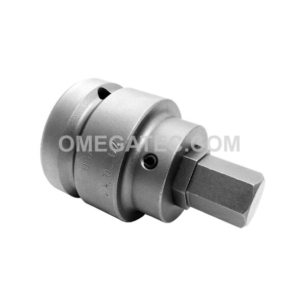 SZ-8-14-19MM Apex Socket Head (Hex-Allen) Bit w/ Drive Adapter, 1'' Square Drive, Metric