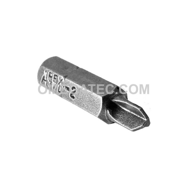 TWD-2 Apex #2 Tri-Wing Bit, 1/4'' Hex Insert