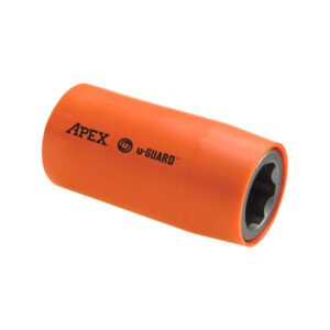 UG-SF-15MM25 Apex 15mm Long 6-Point u-Guard Impact Socket, Metric, Non-Magnetic, 1/2'' Square Drive