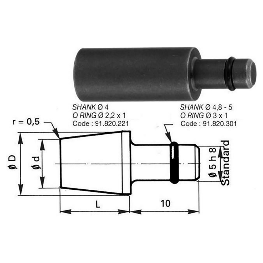 Cleco 60703475 RB400 Countersunk Rivet Set Dotco Tool