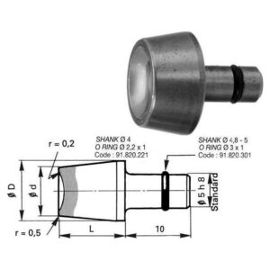 Cleco 60711105 RB401 Universal Head Type Rivet Set