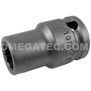 10MM43-D Apex 10mm 12-Point Metric Thin Wall Standard Impact Socket, 3/8'' Square Drive