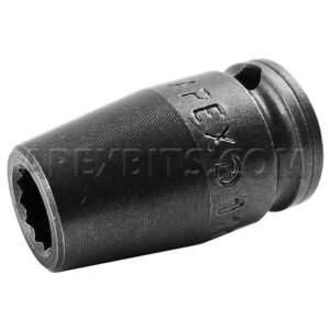 1107-D Apex 7/32'' 12-Point Standard Impact Socket, 1/4'' Square Drive