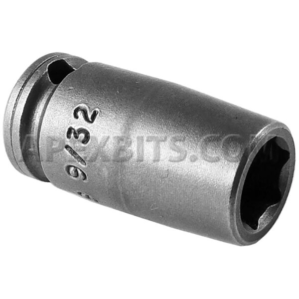1109 Apex 9/32'' 6-Point Standard Impact Socket, 1/4'' Square Drive
