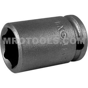 1114 Apex 7/16'' 6-Point Standard Impact Socket, 1/4'' Square Drive
