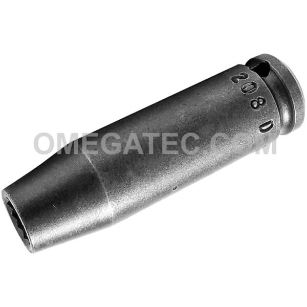 1208-D Apex 1/4'' 12-Point Long Impact Socket, 1/4'' Square Drive