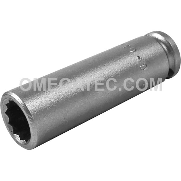 1210-D Apex 5/16'' 12-Point Long Impact Socket, 1/4'' Square Drive