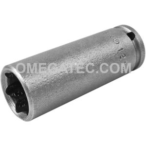 1214 Apex 7/16'' 6-Point Long Impact Socket, 1/4'' Square Drive