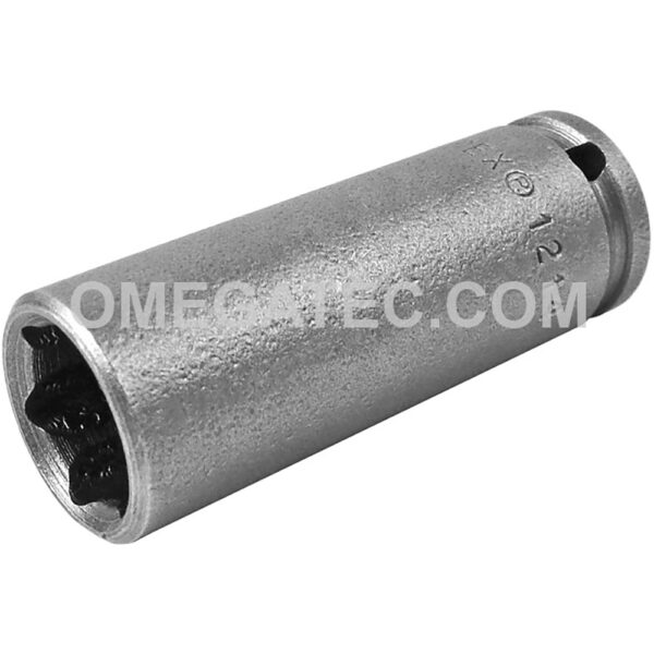 1214 Apex 7/16'' 6-Point Long Impact Socket, 1/4'' Square Drive