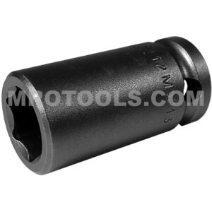 12MM13 Apex 12mm 6-Point Metric Standard Impact Socket, 3/8'' Square Drive