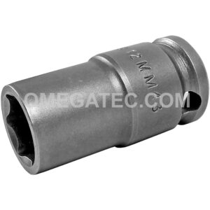 12MM43 Apex 12mm 6-Point Metric Thin Wall Standard Impact Socket, 3/8'' Square Drive
