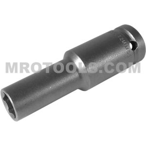 12MM55 Apex 12mm 6-Point Thin Wall Metric Extra Long Impact Socket, 1/2'' Square Drive
