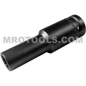 12MM55-D Apex 12mm 12-Point Thin Wall Metric Extra Long Impact Socket, 1/2'' Square Drive