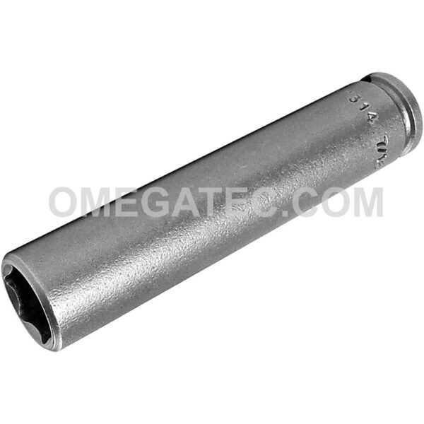 1314 Apex 7/16'' 6-Point Extra Long Impact Socket, 1/4'' Square Drive