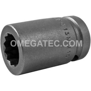 13MM15-D Apex 13mm 12-Point Metric Standard Impact Socket, 1/2'' Square Drive