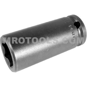 14MM23 Apex 14mm 6-Point Metric Long Impact Socket, 3/8'' Square Drive