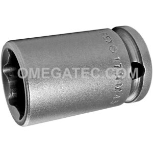 17MM43 Apex 17mm 6-Point Metric Thin Wall Standard Impact Socket, 3/8'' Square Drive