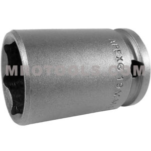19MM43 Apex 19mm 6-Point Metric Thin Wall Standard Impact Socket, 3/8'' Square Drive
