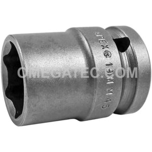 19MM45 Apex 19mm 6-Point Thin Wall Metric Standard Impact Socket, 1/2'' Square Drive