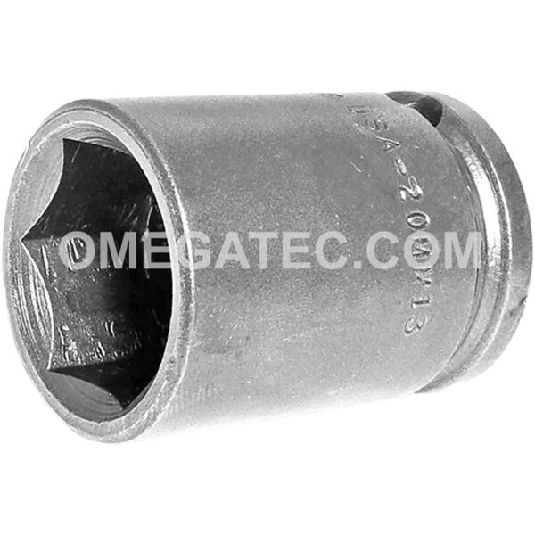 20MM13 Apex 22mm 6-Point Metric Standard Impact Socket, 3/8'' Square Drive
