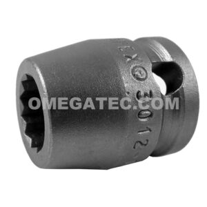 3012-D Apex 3/8'' 12-Point Short Impact Socket, 3/8'' Square Drive