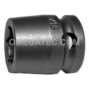 3014 Apex 7/16'' 6-Point Short Impact Socket, 3/8'' Square Drive