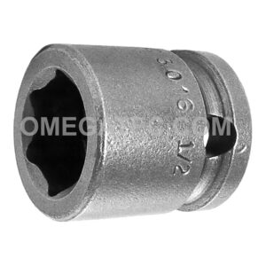 3016 Apex 1/2'' 6-Point Short Impact Socket, 3/8'' Square Drive