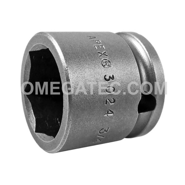 3024 Apex 3/4'' 6-Point Short Impact Socket, 3/8'' Square Drive