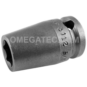 3112 Apex 3/8'' 6-Point Standard Impact Socket, 3/8'' Square Drive