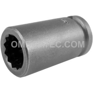 3116-D Apex 1/2'' 12-Point Standard Impact Socket, 3/8'' Square Drive