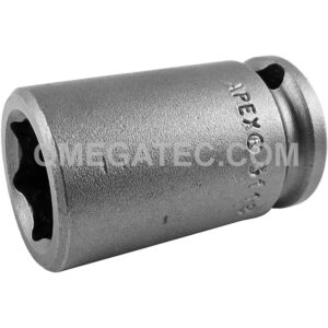 3118 Apex 9/16'' 6-Point Standard Impact Socket, 3/8'' Square Drive