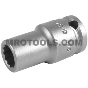 3412-D Apex 3/8'' 12-Point Standard Thin Wall Impact Socket, 3/8'' Square Drive