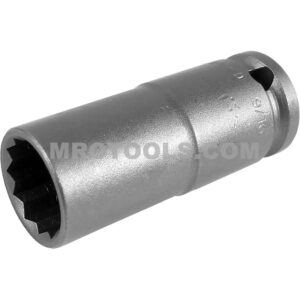 3518-D Apex 9/16'' 12-Point Long Thin Wall Impact Socket, 3/8'' Square Drive