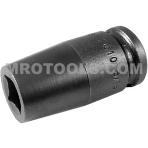 3610 Apex 5/16'' 4-Point Single Square Nut Standard Impact Socket, 3/8'' Square Drive
