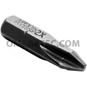 440-2X Apex Phillips Head, 1/4'' Drive, #2 Insert Bits