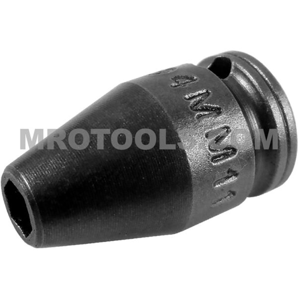4MM11 Apex 4mm 6-Point Metric Standard Impact Socket, 1/4'' Square Drive
