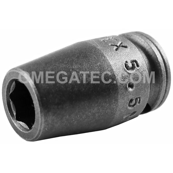 5.5MM11 Apex 5.5mm 6-Point Metric Long Impact Socket, 1/4'' Square Drive
