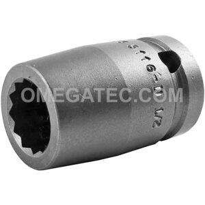5116-D Apex 1/2'' 12-Point Standard Impact Socket, 1/2'' Square Drive