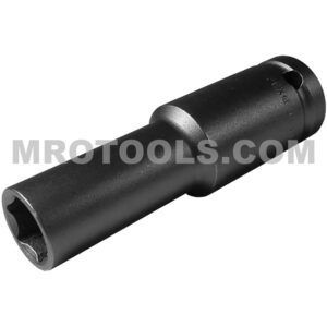 5516 Apex 1/2'' 6-Point Thin Wall Extra Long Impact Socket, 1/2'' Square Drive
