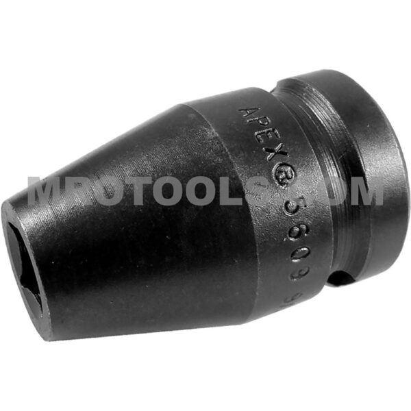 5609 Apex 9/32'' 4-Point Standard Impact Socket, For Single Square Nuts, 1/2'' Square Drive