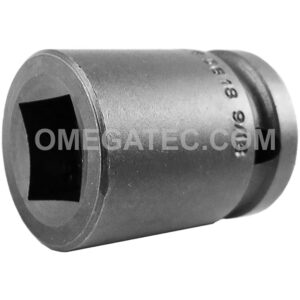 5618 Apex 9/16'' 4-Point Standard Impact Socket, For Single Square Nuts, 1/2'' Square Drive