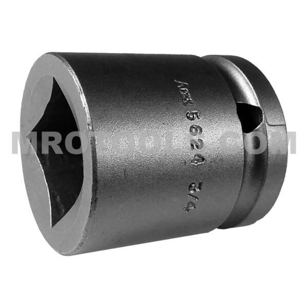 5624 Apex 3/4'' 4-Point Standard Impact Socket, For Single Square Nuts, 1/2'' Square Drive