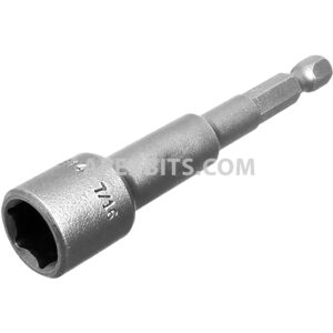 6B-0814 Apex 1/4'' 6-Point Power Drive Nutsetter, SAE, Bolt Clearance, 7/16'' Hex