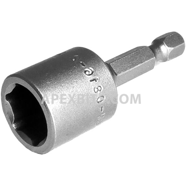 6N-0816-2 Apex 1/4'' 6-Point Power Drive Nutsetter, SAE, Non-Magnetic, 1/2'' Hex